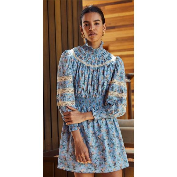 HUNTER BELL Dresses & Skirts - Hunter Bell | NWT Ryan Dress Ditsy Blue Floral | Sz XS